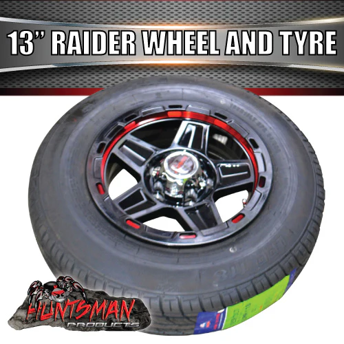 13" Trailer Caravan Raider Alloy rim suits Ford & 165R13C Tyre. 165 13 - Image 3