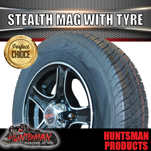 13" Trailer Caravan Stealth Alloy Suits Ford & 175R13C Tyre. 175 13 - Image 5