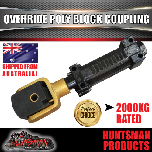 2000KG Off Road Trailer Caravan Mechanical Poly Block Coupling Kit. CTA Approved - Image 5